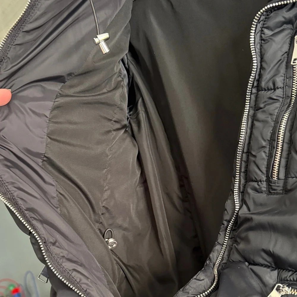 Zara Black Hooded Puffer Jacket - Picture 9 of 11